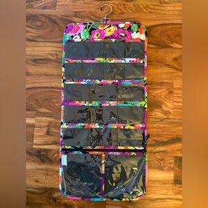 NEW Vera Bradley Va Va Bloom Make Up Jewelry Bag Tote Travel Folio Pockets Hang
